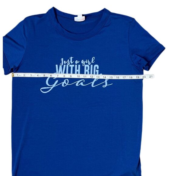 Med - Just a Girl with Big Goals graphic, LuLaRoe Liv - Picture 4 of 7